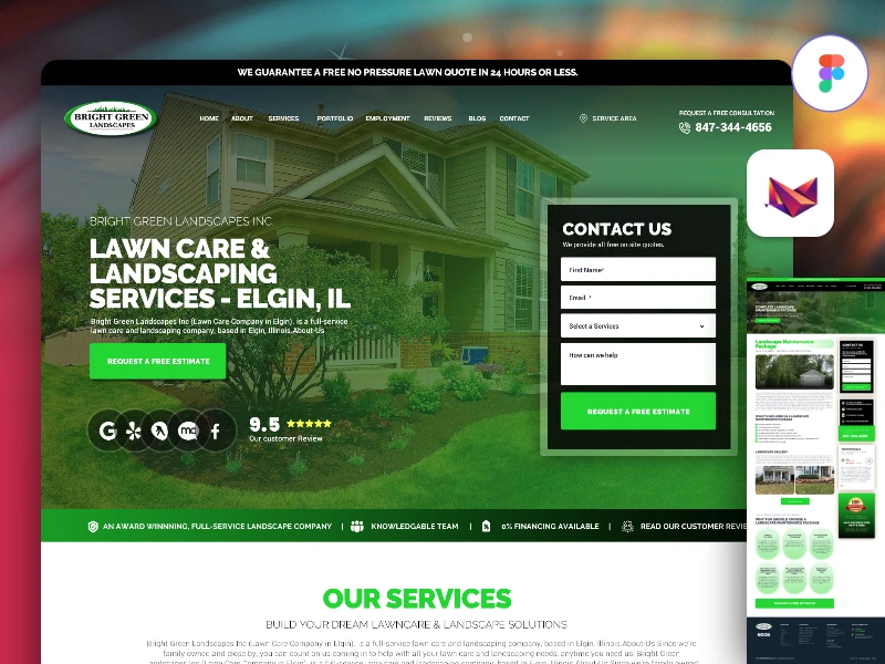 Bright Green Landscaping