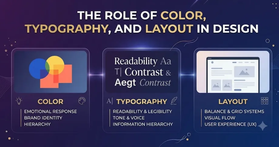 The Role of Color, Typography, and Layout in Design